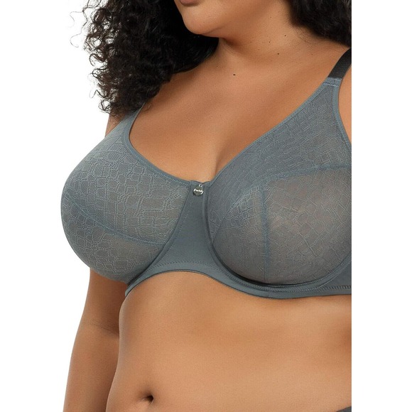 Parfait Women's Enora Full Coverage Unlined Minimizer Bra P5272 - Charcoal NWT - Picture 2 of 6